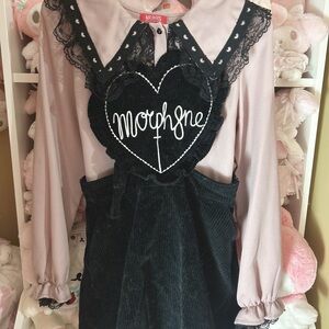 ♡ morph8ne heart apron skirt ♡